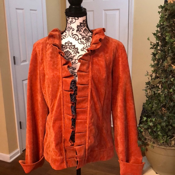Chico’s Jackets & Blazers - Beautiful Chico’s burnt orange soft Jacket. Large